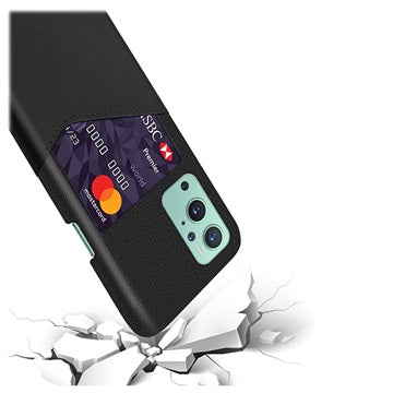 KSQ OnePlus 9 Cover med Kort Lomme - Sort