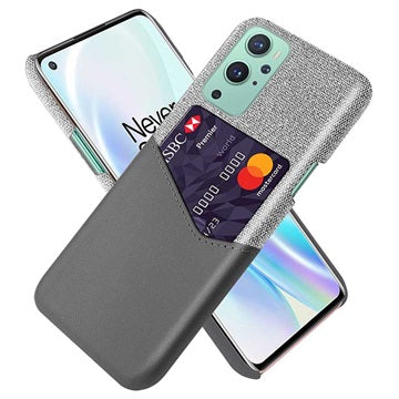 KSQ OnePlus 9 Cover med Kort Lomme - Grå