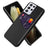 KSQ Samsung Galaxy S21 Ultra 5G Cover med Kort Lomme - Sort