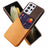 KSQ Samsung Galaxy S21 Ultra 5G Cover med Kort Lomme - Kaffe