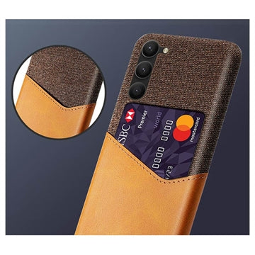 Samsung Galaxy S23 5G KSQ Cover med Kortholder - Brun