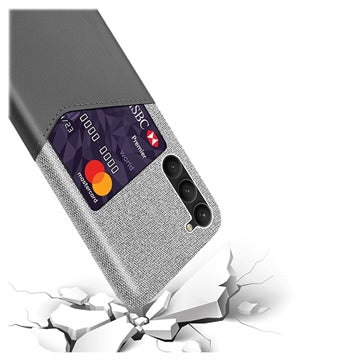 Samsung Galaxy S23 5G KSQ Cover med Kortholder - Grå