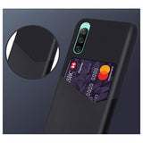 Sony Xperia 10 IV KSQ Cover med Kortholder - Sort