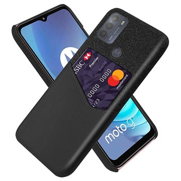 KSQ Motorola Moto G50 Cover med Kort Lomme - Sort