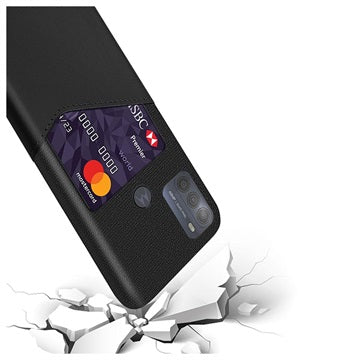 KSQ Motorola Moto G50 Cover med Kort Lomme - Sort