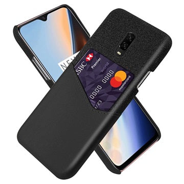 KSQ OnePlus 7 Cover med Kort Lomme - Sort