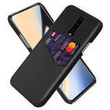 KSQ OnePlus 7 Pro Cover med Kort Lomme - Sort