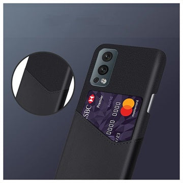 KSQ OnePlus Nord 2 5G Cover med Kort Lomme - Sort