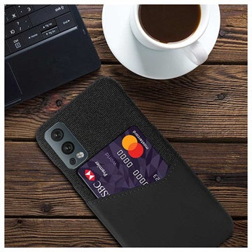 KSQ OnePlus Nord 2 5G Cover med Kort Lomme - Sort