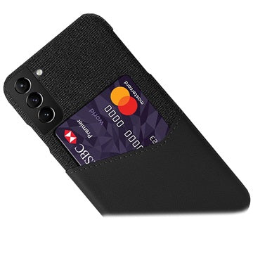 KSQ Samsung Galaxy S22 5G Cover med Kortholder - Sort