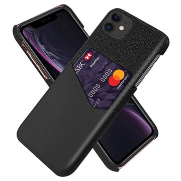KSQ iPhone 11 Cover med Kort Lomme - Sort