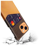 KSQ iPhone 13 Mini Cover med Kort Lomme - Kaffe