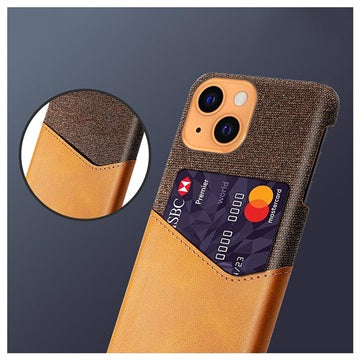 KSQ iPhone 13 Mini Cover med Kort Lomme - Kaffe