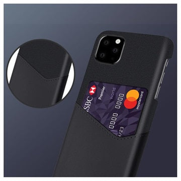 KSQ iPhone 11 Pro Cover med Kort Lomme - Sort