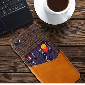 iPhone 7/8/SE (2020)/SE (2022) KSQ Cover med Kortholder - Brun
