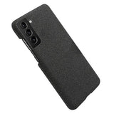 KSQ Stofbelagt Samsung Galaxy S22 5G Plastikcover - Sort
