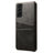 Samsung Galaxy S23 5G KSQ Belagt Plastikcover med Kortlommer - Sort