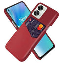 KSQ OnePlus Nord 2T Cover med Kort Lomme - Rød