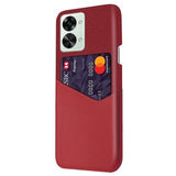KSQ OnePlus Nord 2T Cover med Kort Lomme - Rød