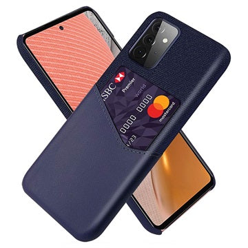 KSQ Samsung Galaxy A72 5G Cover med Kort Lomme - Blå