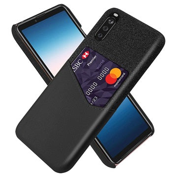 KSQ Sony Xperia 10 II Cover med Kortlomme - Sort