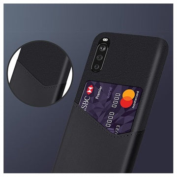 KSQ Sony Xperia 10 II Cover med Kortlomme - Sort