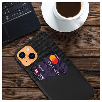 KSQ iPhone 13 Cover med Kort Lomme - Sort