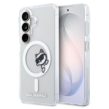 Samsung Galaxy S26+ Karl Lagerfeld IML Choupette Peekaboo Logo magnetisk cover - gennemsigtigt