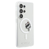 Samsung Galaxy S26 Ultra Karl Lagerfeld IML Choupette Peekaboo Logo magnetisk cover - gennemsigtigt