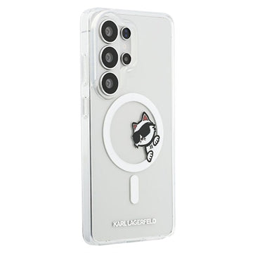 Samsung Galaxy S26 Ultra Karl Lagerfeld IML Choupette Peekaboo Logo magnetisk cover - gennemsigtigt
