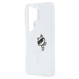 Samsung Galaxy S26 Ultra Karl Lagerfeld IML Choupette Peekaboo Logo magnetisk cover - gennemsigtigt