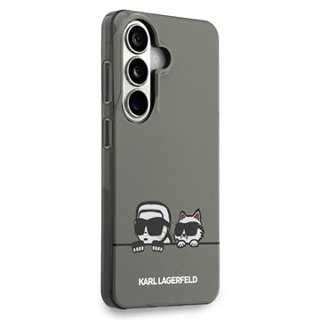 Samsung Galaxy S26 Karl Lagerfeld IML Karl&Choupette Peekaboo Logo magnetisk cover - Sort