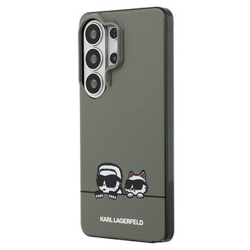 Samsung Galaxy S26 Ultra Karl Lagerfeld IML Karl&Choupette Peekaboo Logo magnetisk cover - Sort