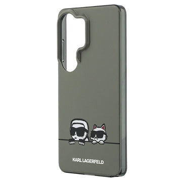 Samsung Galaxy S26 Ultra Karl Lagerfeld IML Karl&Choupette Peekaboo Logo magnetisk cover - Sort