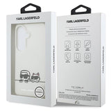 Samsung Galaxy S26 Karl Lagerfeld IML Karl&Choupette Peekaboo Logo magnetisk cover - hvid