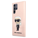 Karl Lagerfeld Ikonik Samsung Galaxy S23 Ultra 5G Silikone Cover - Pink
