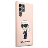 Karl Lagerfeld Ikonik Samsung Galaxy S23 Ultra 5G Silikone Cover - Pink