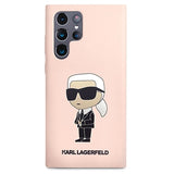 Karl Lagerfeld Ikonik Samsung Galaxy S23 Ultra 5G Silikone Cover - Pink