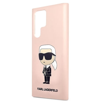 Karl Lagerfeld Ikonik Samsung Galaxy S23 Ultra 5G Silikone Cover - Pink
