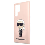 Karl Lagerfeld Ikonik Samsung Galaxy S23 Ultra 5G Silikone Cover - Pink