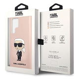 Karl Lagerfeld Ikonik Samsung Galaxy S23 Ultra 5G Silikone Cover - Pink