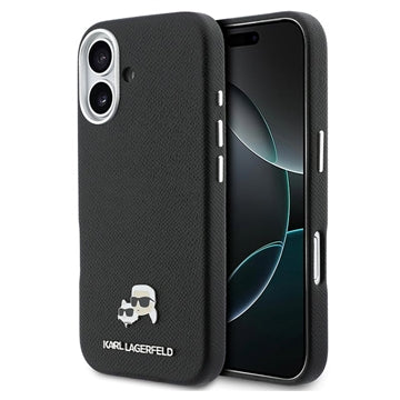 iPhone 17 Karl Lagerfeld Karl and Choupette Heads Pins Cover - MagSafe-kompatibelt - Sort