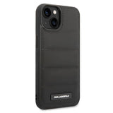 Karl Lagerfeld Quilted Puffy Metal Logo iPhone 14 Plus Cover - Sort