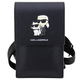 Karl Lagerfeld Smartphone Skuldertaske - Karl & Choupette - Sort
