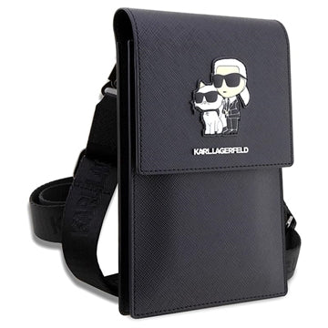 Karl Lagerfeld Smartphone Skuldertaske - Karl & Choupette - Sort