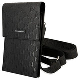 Karl Lagerfeld Smartphone Skuldertaske - Monogram Plate - Sort