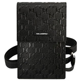 Karl Lagerfeld Smartphone Skuldertaske - Monogram Plate - Sort
