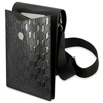 Karl Lagerfeld Smartphone Skuldertaske - Monogram Plate - Sort