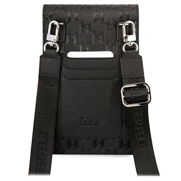 Karl Lagerfeld Smartphone Skuldertaske - Monogram Plate - Sort