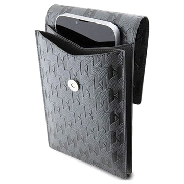 Karl Lagerfeld Smartphone Skuldertaske - Monogram Plate - Sølv